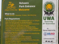 Lake Mburo sign